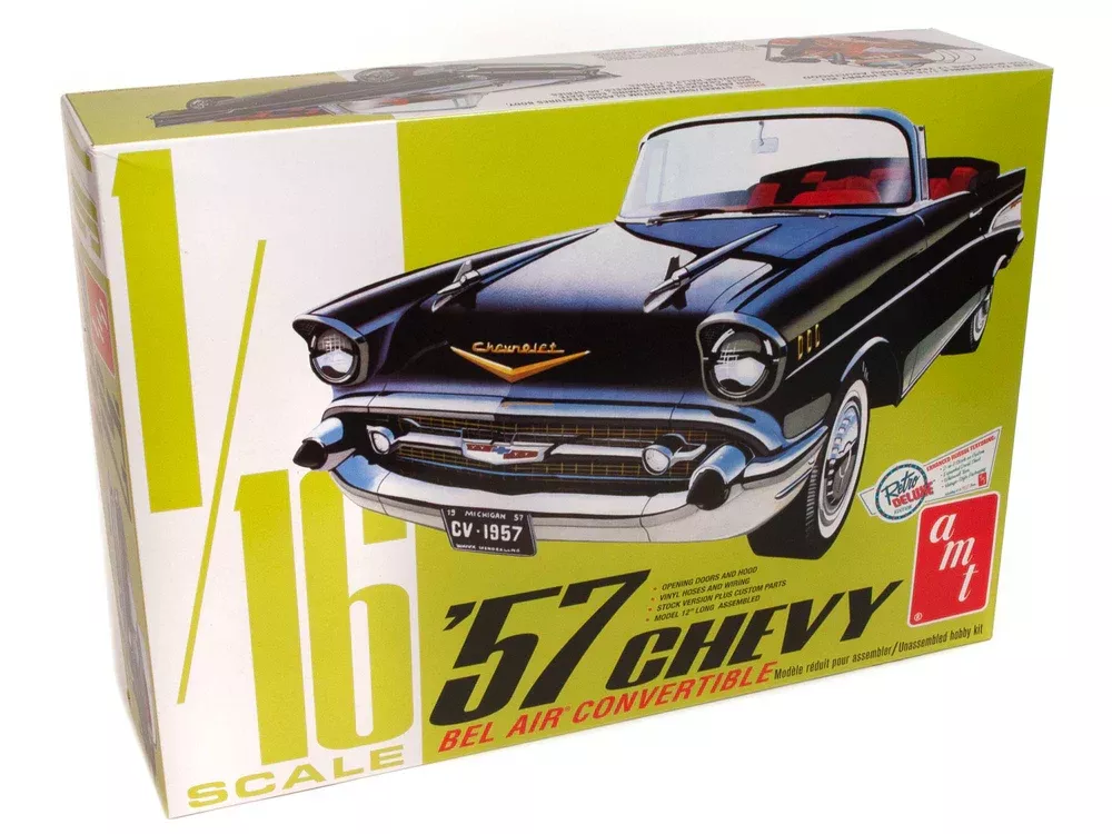 amt 1159 1/16 1957 Chevy Bel Air Convertible Skill Level 3 Model Kit