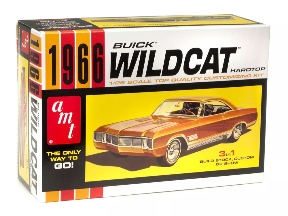 amt 1175 1/25 1966 Buick Wildcat 3in1 Skill Level 2 Model Kit