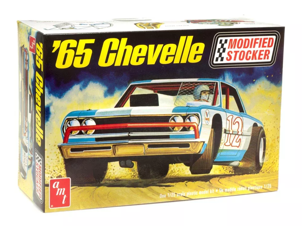 amt 1177 1/25 1965 Chevy Chevelle Modified Stocker Skill Level 2 Model Kit