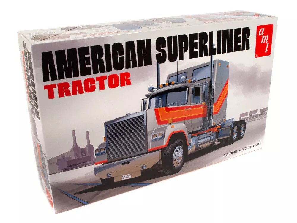 amt 1235 1/24 American Superliner Semi Tractor Cab Skill Level 3 Model Kit