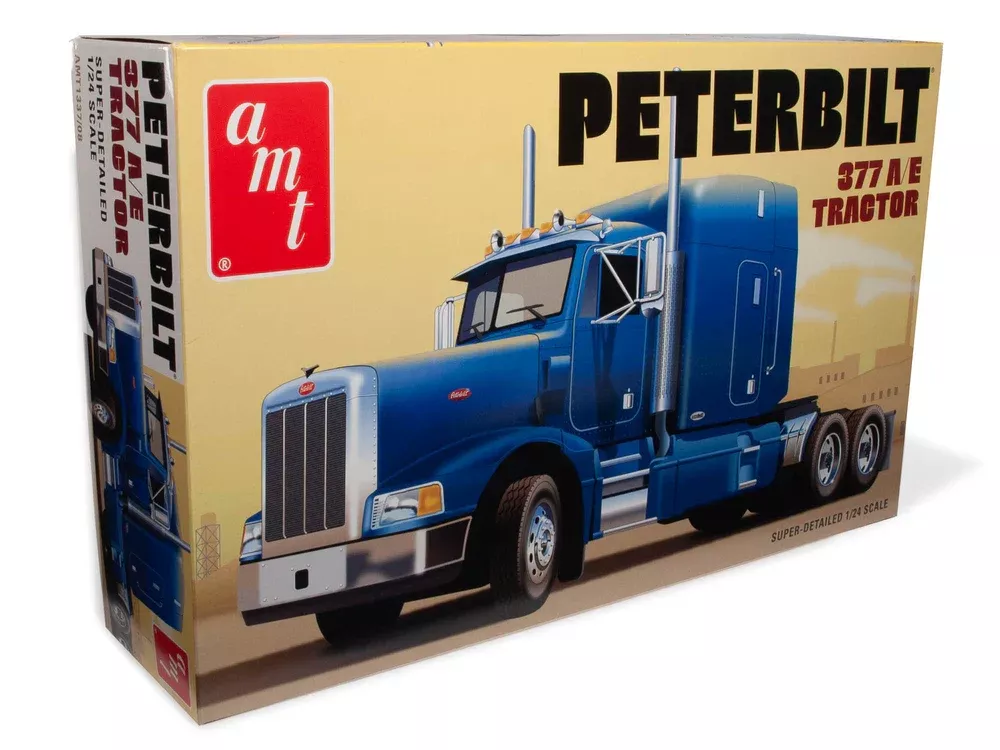 amt 1337 1/25 Classic Peterbilt 377 A/E Tractor Cab Skill 3 Model Kit