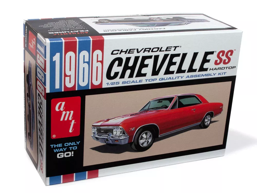 amt 1342 1/25 1966 Chevrolet Chevelle SS Hardtop Skill Level 2 Model Kit