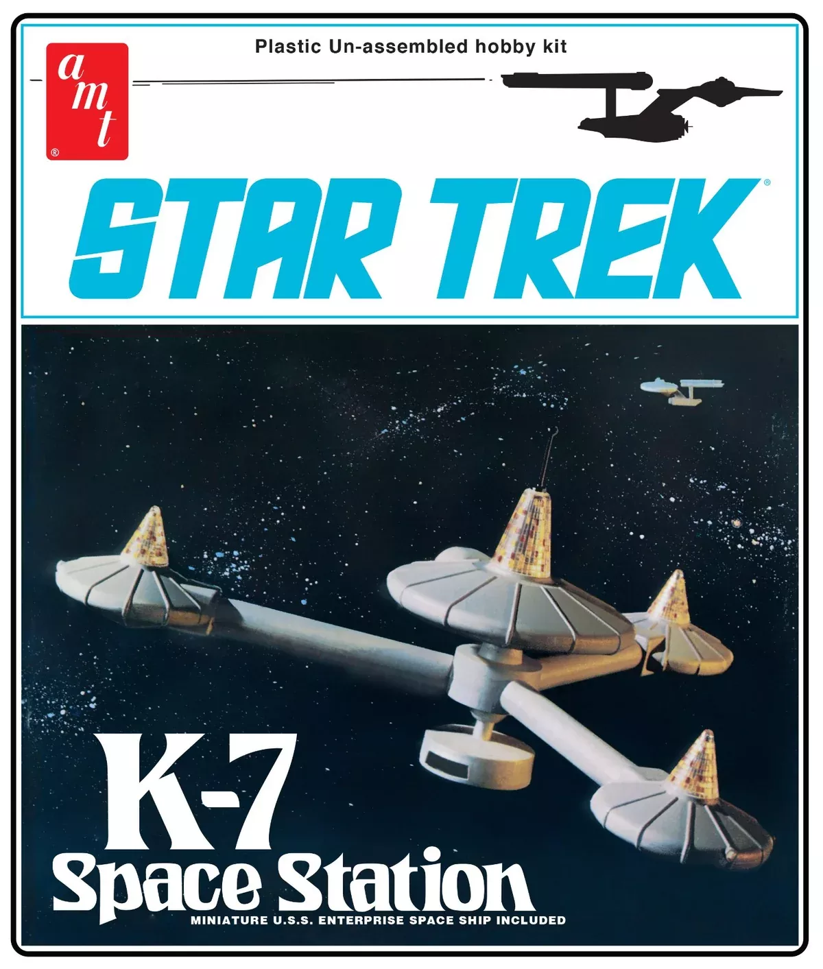 amt 1415 1/7600 Star Trek K-7 Space Station Skill 2 Model Kit