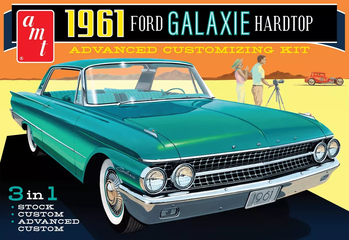amt 1430 1/25 1961 Ford Galaxie Hardtop Skill 2 Model Kit