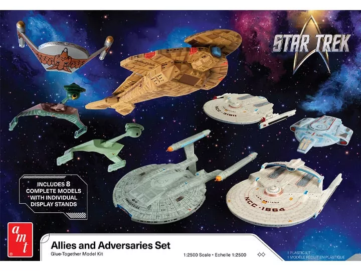 amt 1443 1/2500 Star Trek: Adversaries & Allies Ship Set Skill 2 Model Kit