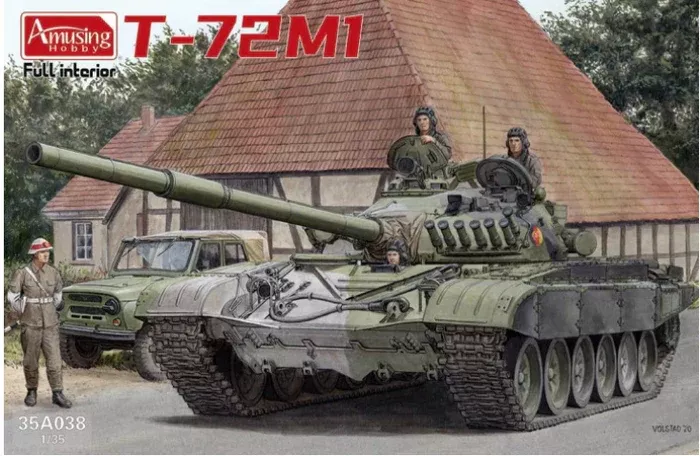 Amusing Hobby 35A038 1/35 T72-M1 Tank with Interior Model Kit