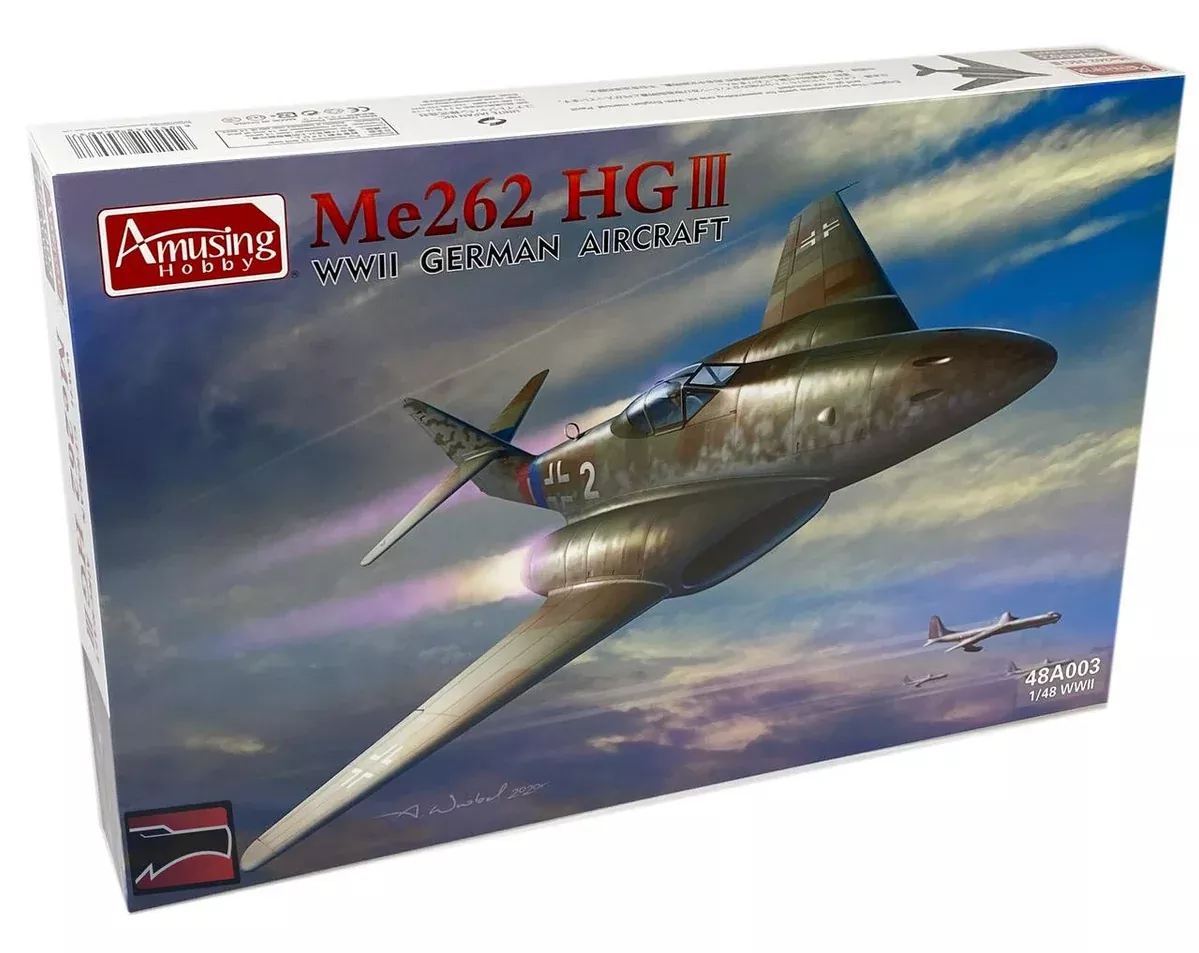 Amusing Hobby 48A003 1/48 Me262 HGIII Test Model Aircraft Model Kit