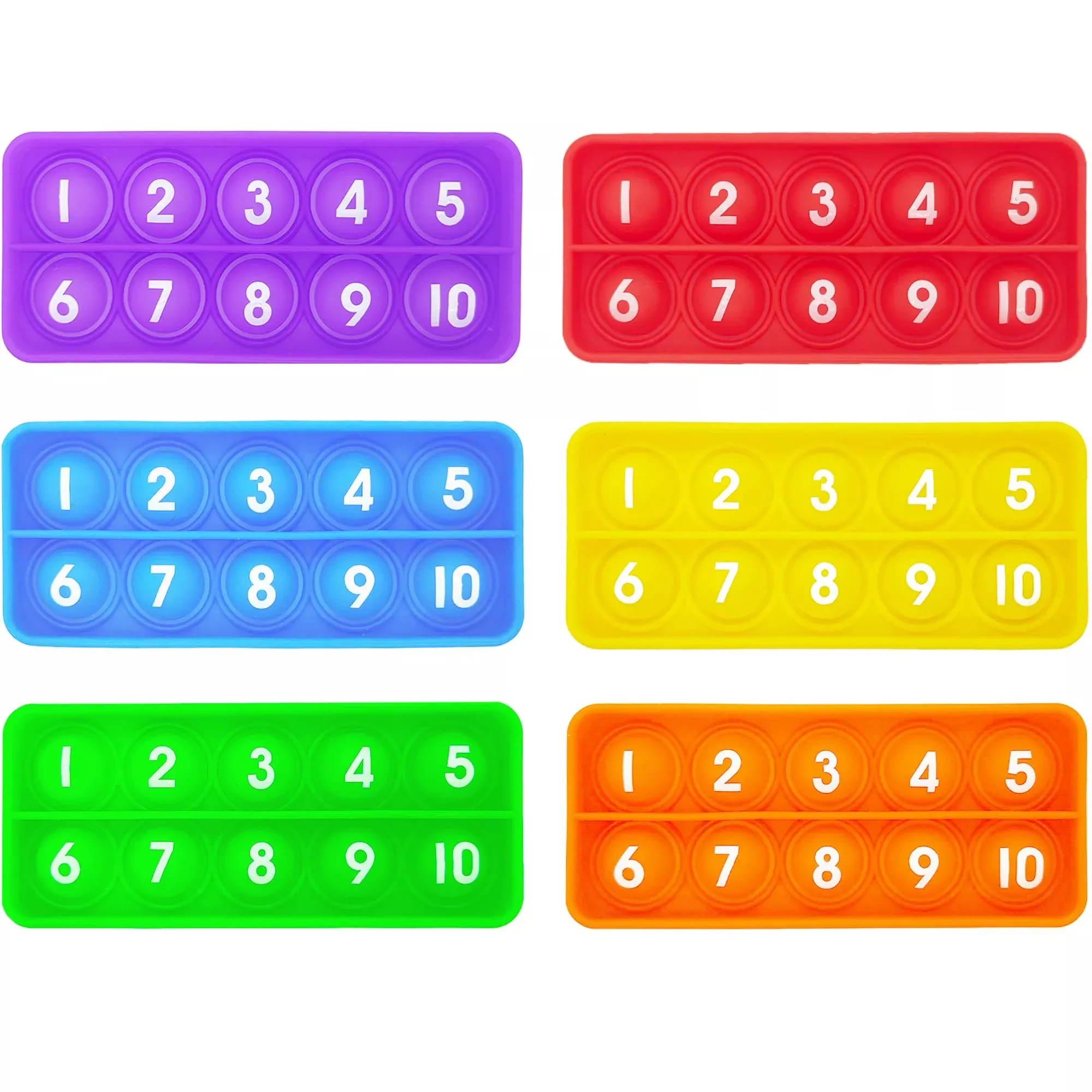 Anemeeoke Ten-Frame Pop Board Toy for Kids, Multicolour, 98