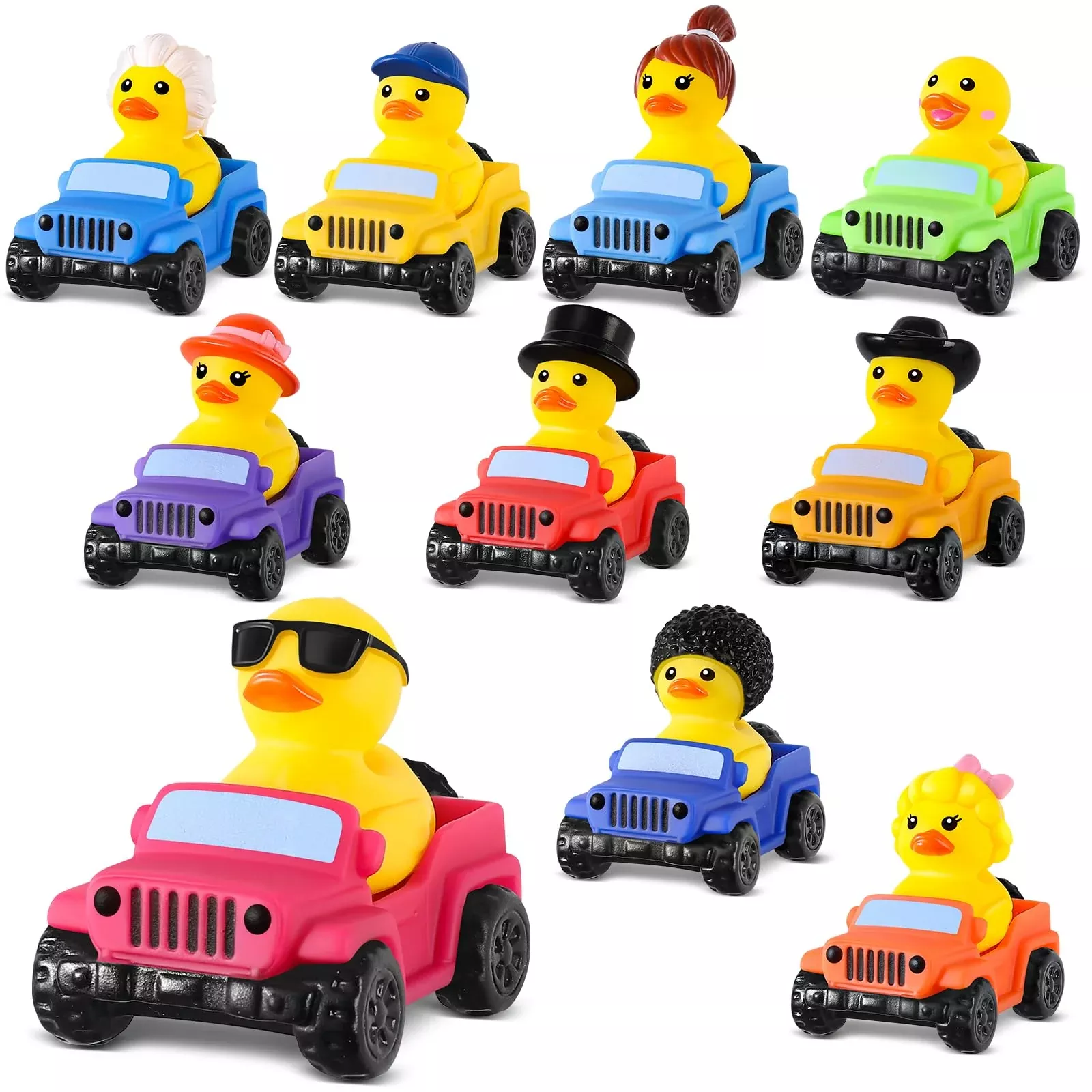 ANGGIKO Rubber Ducks for Jeeps, 2.8 Inch, 20 Pcs