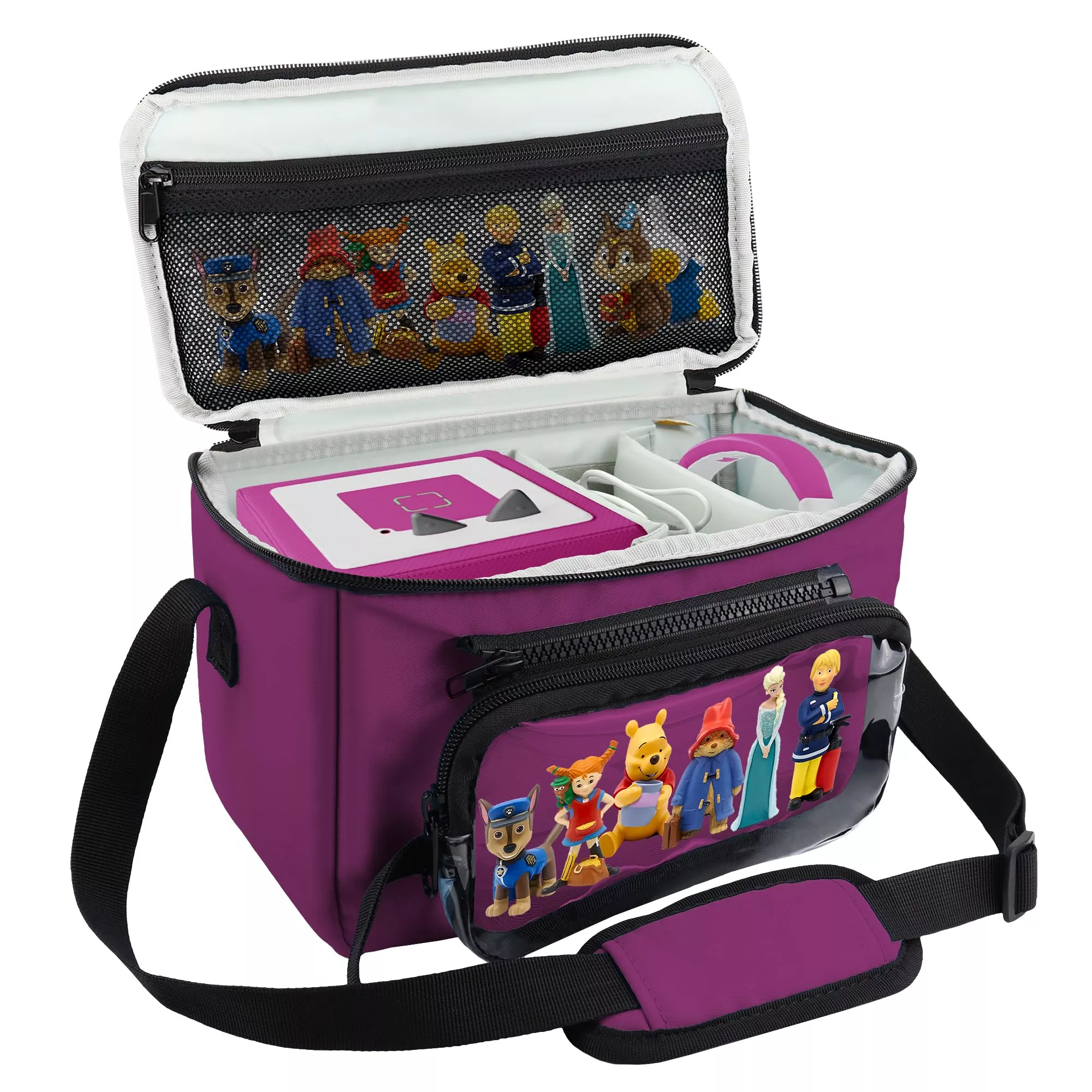 Annmore Carrying Case for Toniebox - Large Purple Storage Bag
