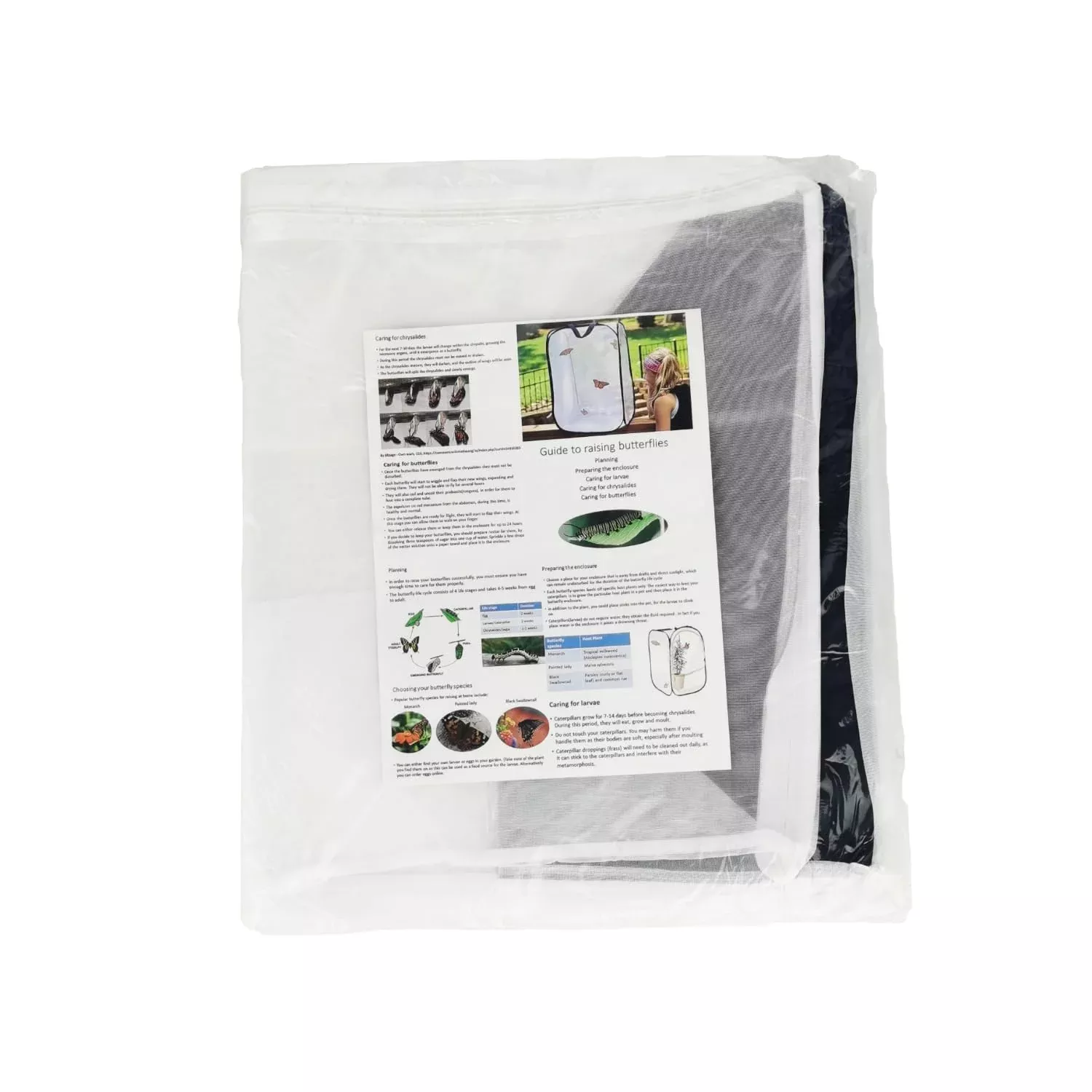 Antoll 30'' Large Butterfly Habitat Cage Replacement Net, Suitable For