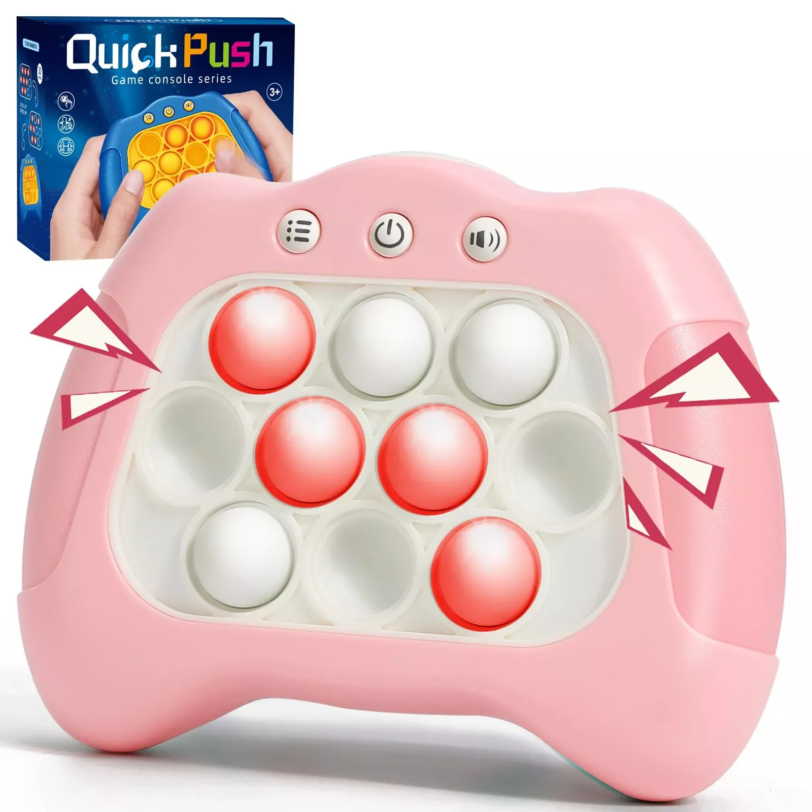 AOTIBO Mini Push Game Machine, Pink, 9.5 cm, 4