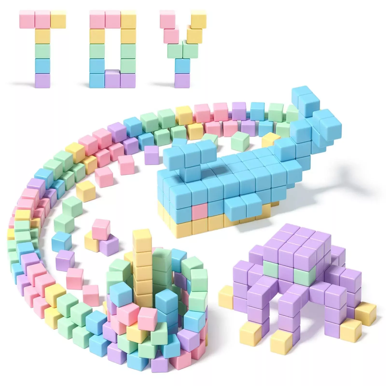 Apluses Magnetic Building Blocks for Kids, 12.7cm x 17.78