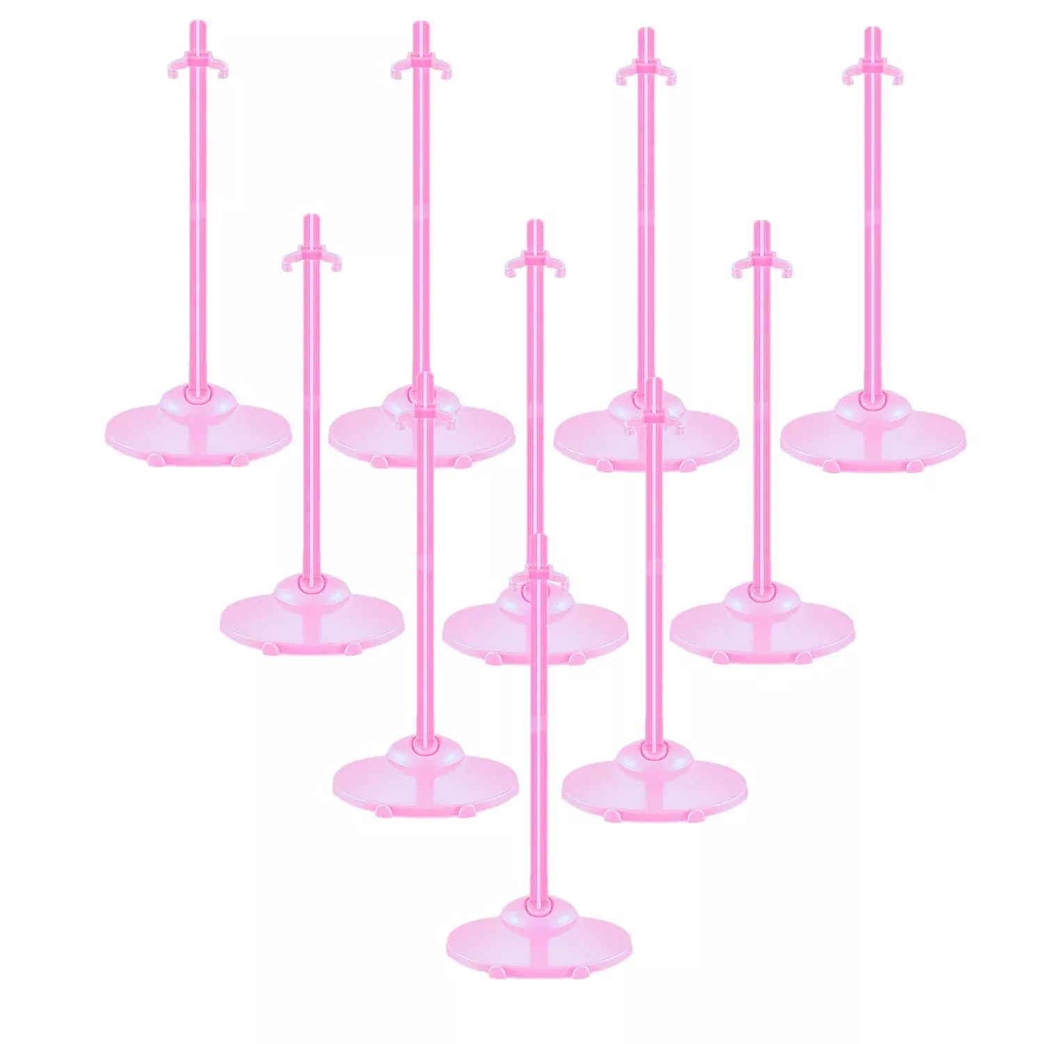 APOHALO Doll Stands Display Holders for 11.8" Dolls, Pink,