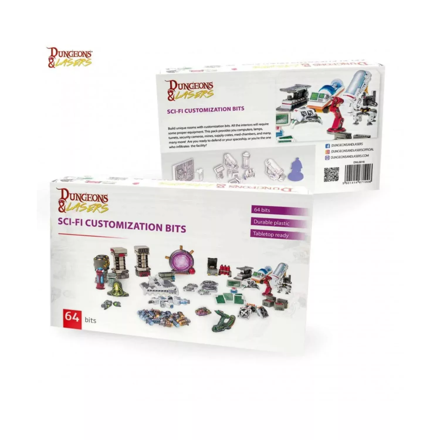 Archon Studio Dungeons & Lasers: Sci-Fi Customization Bits Unpainted A