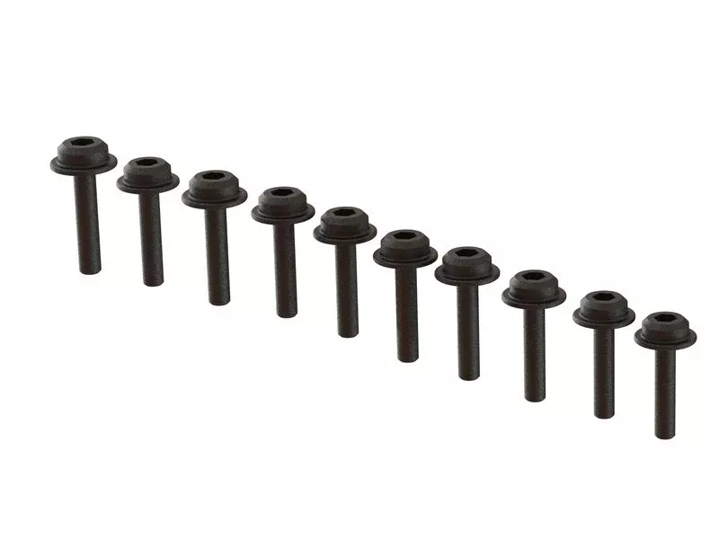 ARRMA ARA702014 Flanged Cap Head Hex Screw M2x12mm (10 Pack)