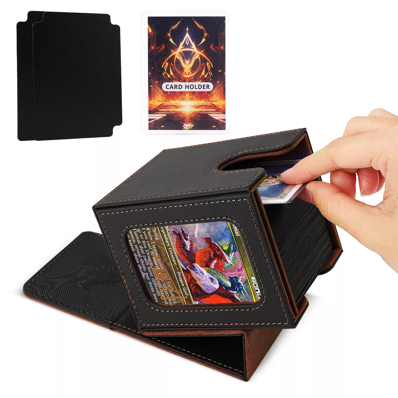 Artboutiq Mtg Deck Box For Commander Display,Card Deck Box Fits 100 Do