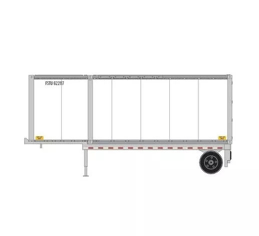 Athearn RTR 1838 HO Scale 28' Container and Chassis Fastrac Intermodal #1