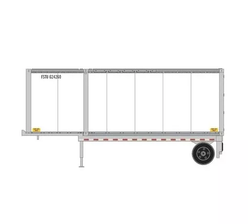 Athearn RTR 1840 HO Scale 28' Container and Chassis Fastrac Intermodal #3