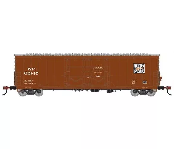 Athearn RTR 1848 HO Scale 50' Evans Double Door Boxcar Western Pacific WP 62147