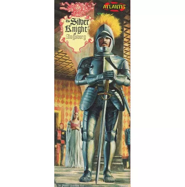 Atlantis Models A471 1/8 Silver Knight Figure Model Kit