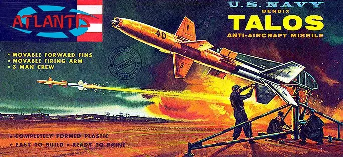 Atlantis Models H1808 1/40 US NAVY Bendix Talos Anti-Aircraft Missile Model Kit