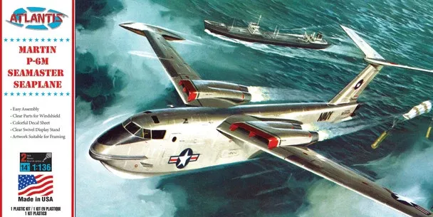 Atlantis Models H244 1/136 P6-M Seamaster with Stand Skill Level 2 Model Aircraft Kit