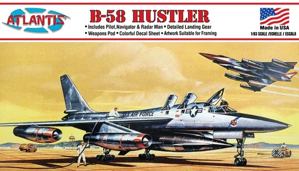 Atlantis Models H252 1/93 Convair B-58 Hustler Jet Model Aircraft Kit
