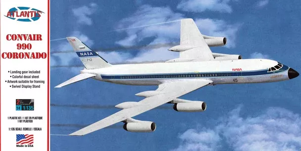 Atlantis Models H254 1/135 Convair 990 Jet Liner Model Aircraft Kit