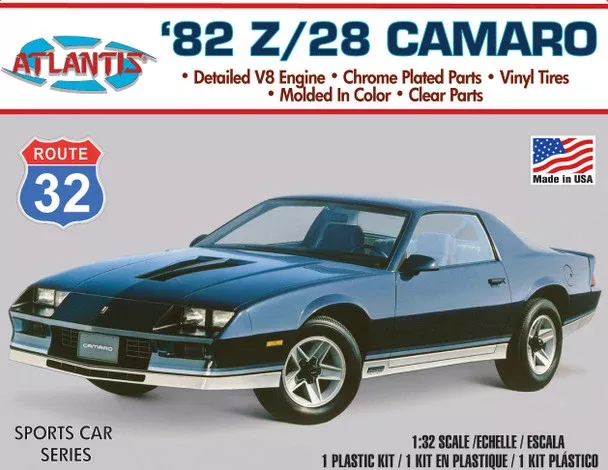 Atlantis Models M2004 1/32 1982 Chevy Z/28 Camaro Route 32 Model Car Kit