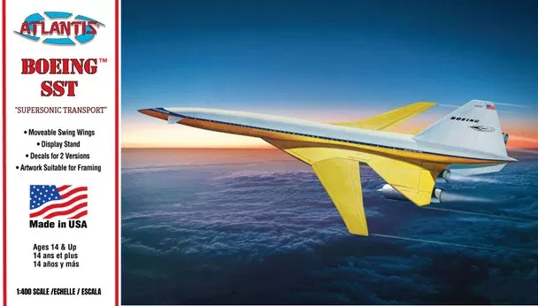 Atlantis Models M6815 1/400 Boeing SST (Supersonic Transport) Model Aircraft Kit