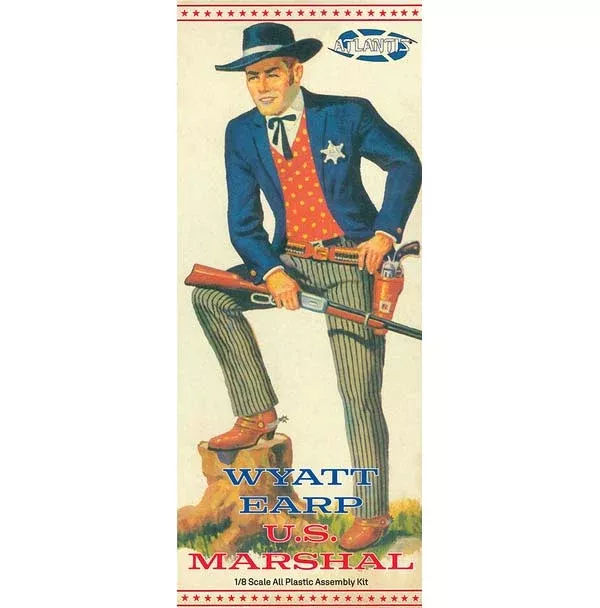 Atlantis Models P278 1/8 U.S. Marshal Wyatt Earp Figure Model Kit