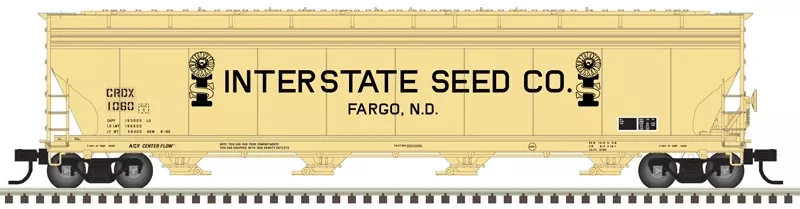 Atlas 20006747 HO Scale 5701 Covered Hopper Interstate Seed CRDX 1060