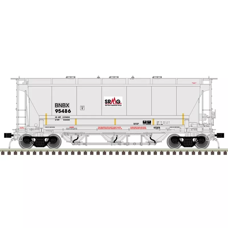 Atlas 20006834 HO Scale Trinity 3230 Covered Hopper BNBX 95486
