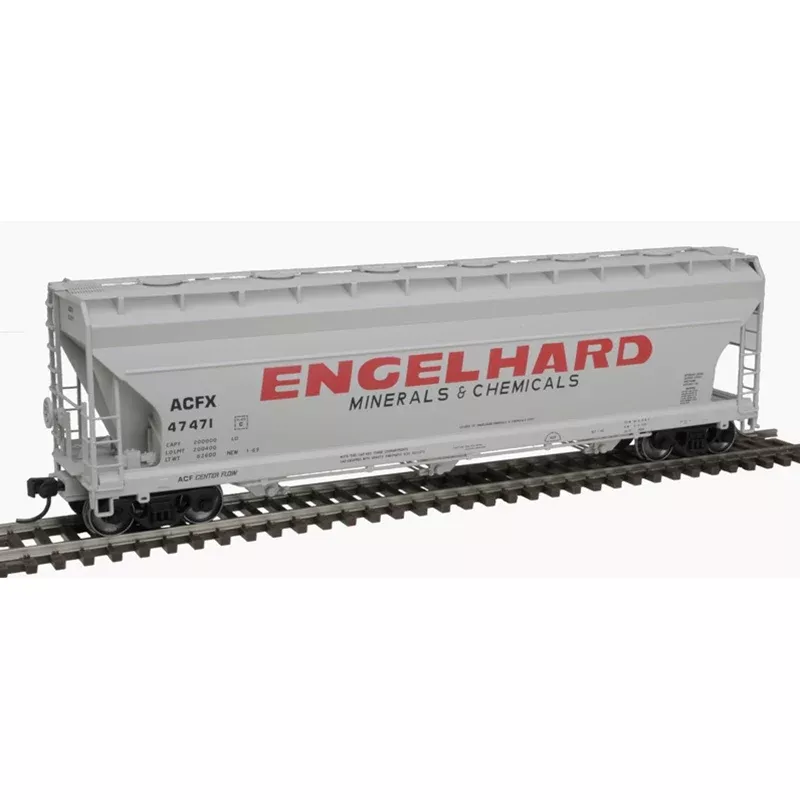 Atlas 20006934 HO Scale 3 Bay Covered Hopper Engelhard ACFX 47464