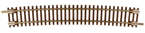 Atlas 2029 N Scale Code 55 Track 21.24" Radius Half Curve (6 Pack)