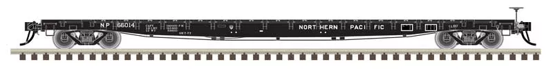 Atlas 50006436 N Scale GSI 60' Flatcar Northern Pacific NP 66004