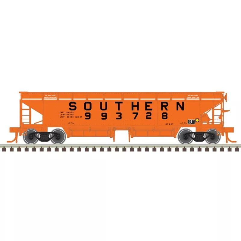 Atlas 50006609 N Scale 70 Ton Hart Ballast Car Southern 993728