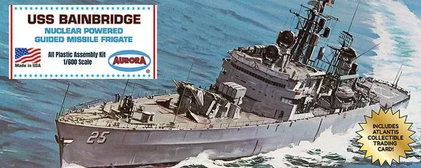 Aurora 717 1/600 USS Bainbridge Nuclear Powered Guided Missile Frigate