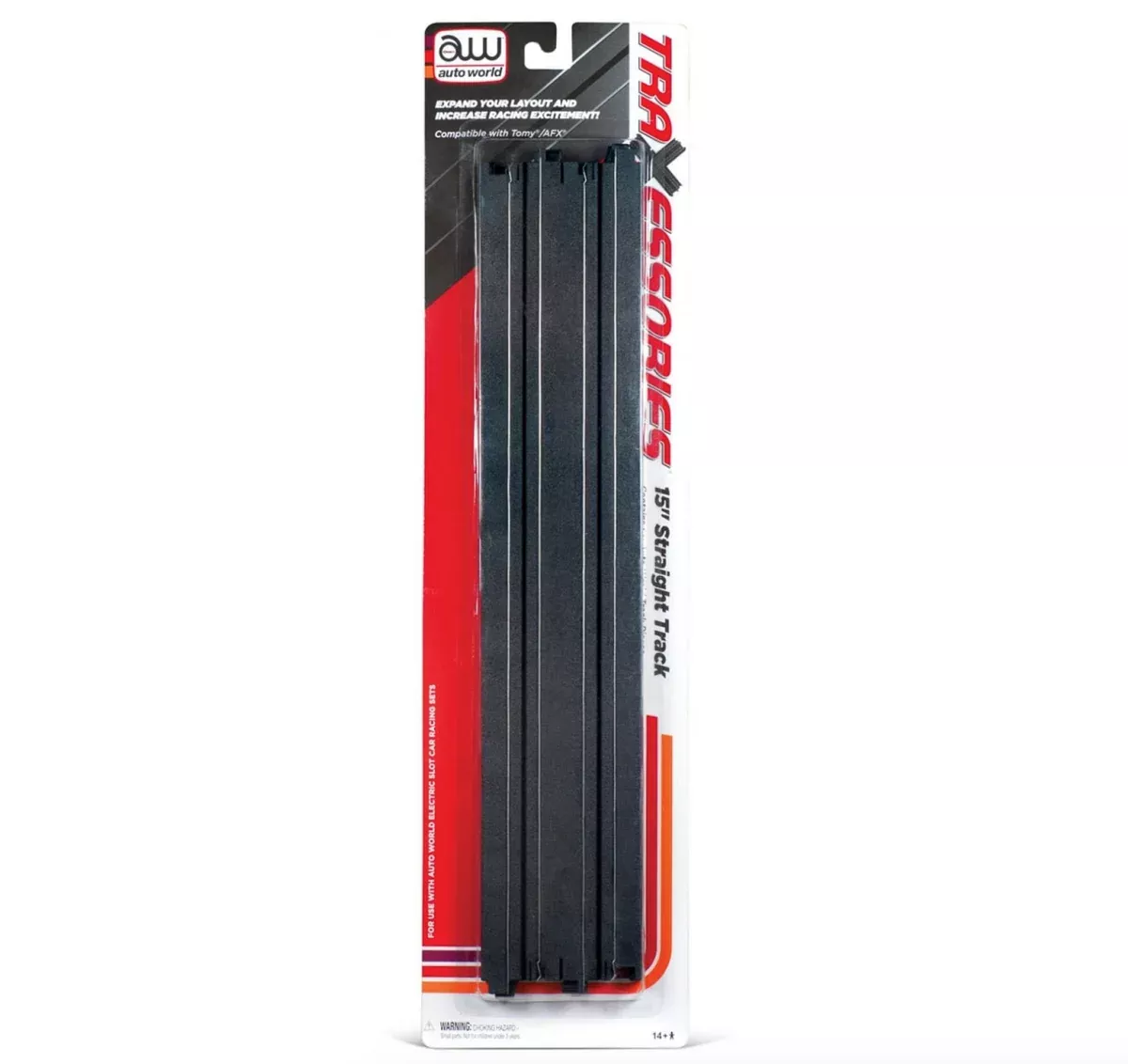 Auto World 00171 HO Scale TraXessories 15" Straight Track (2 Pack)