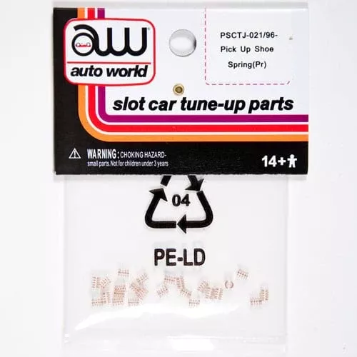 Auto World PSCTJ021 HO Scale Thunderjet Pick Up Shoe Spring (12 Pack)