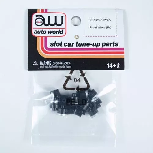 Auto World PSCXT017 HO Scale X-Traction Front Wheel (6 Pair)