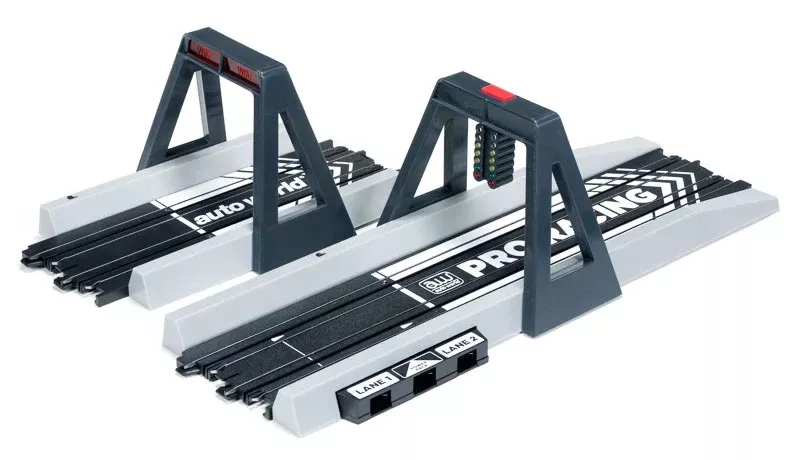 Auto World RS291 TraXessories HO Scale Drag Strip Electronic Staging Tree and Finish Line