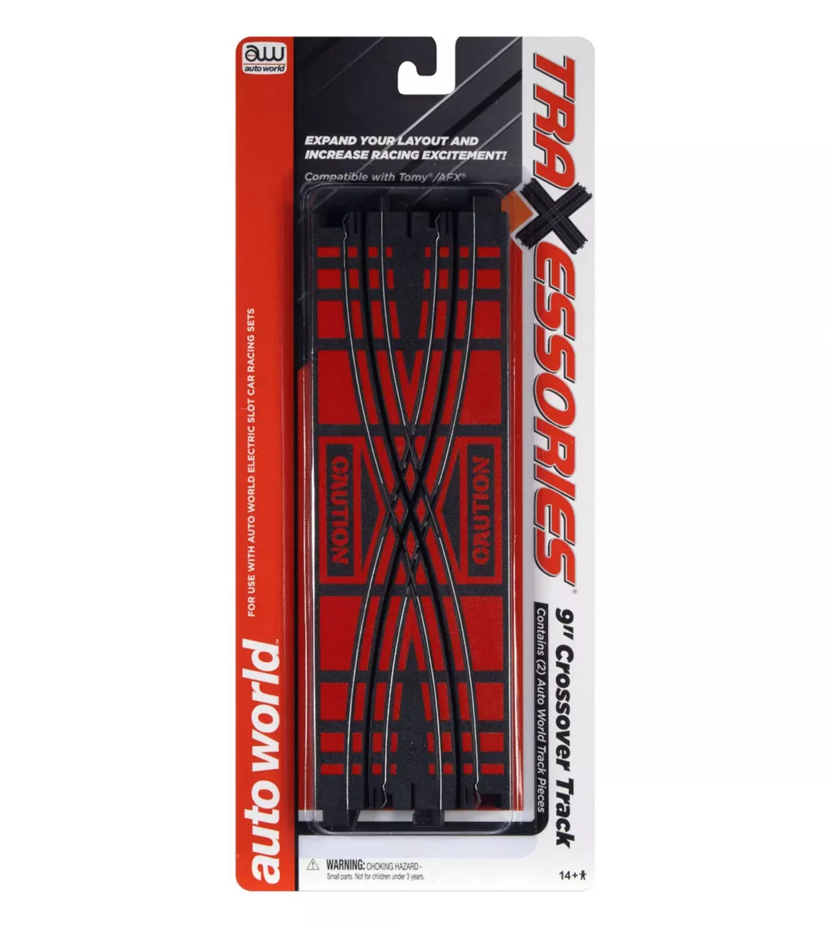 Auto World TRX103 TraXessories HO Scale 9" Crossover Track (2 Pack)