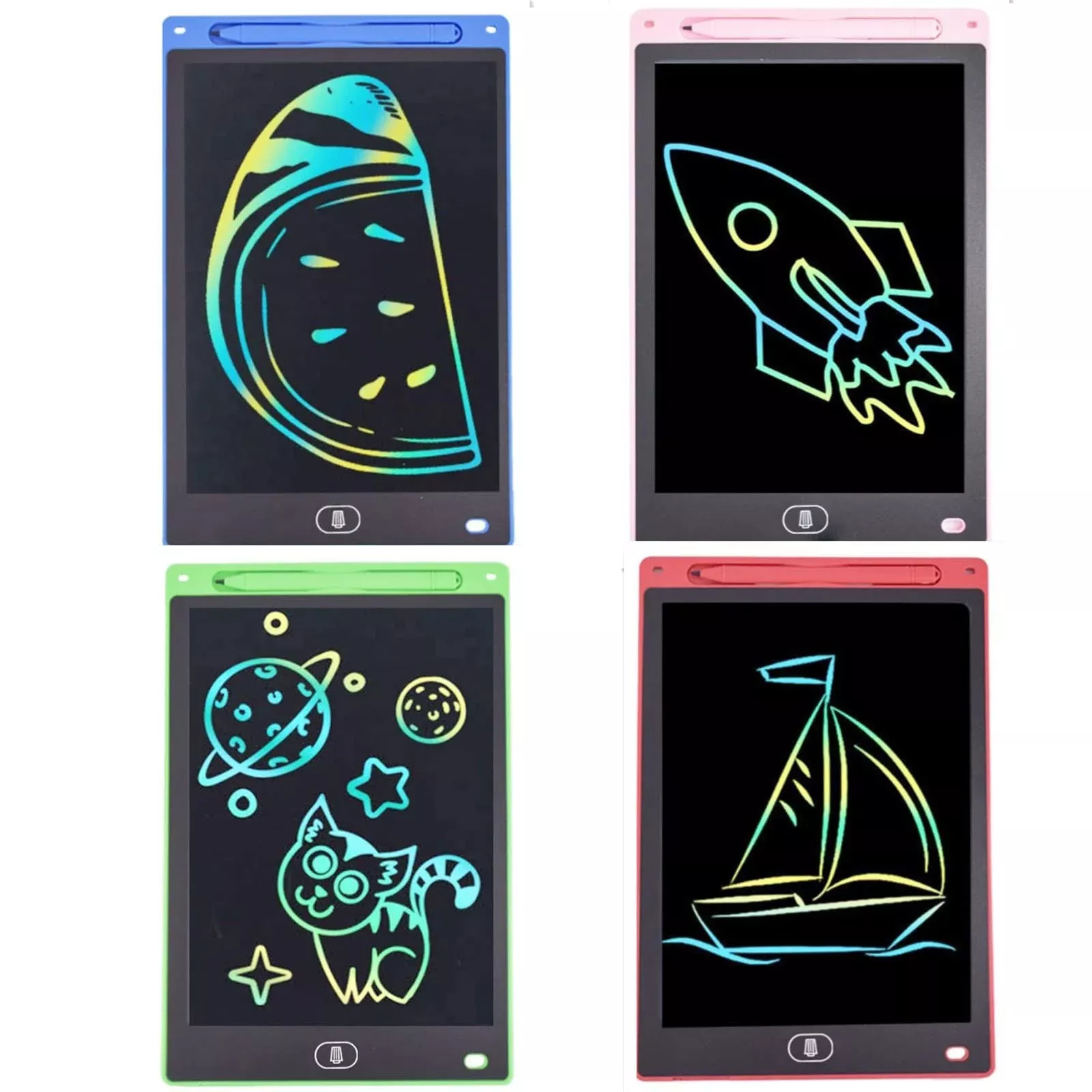AYIYAKE LCD Writing Tablet 8.5" Portable Doodle Board Blue/Pink