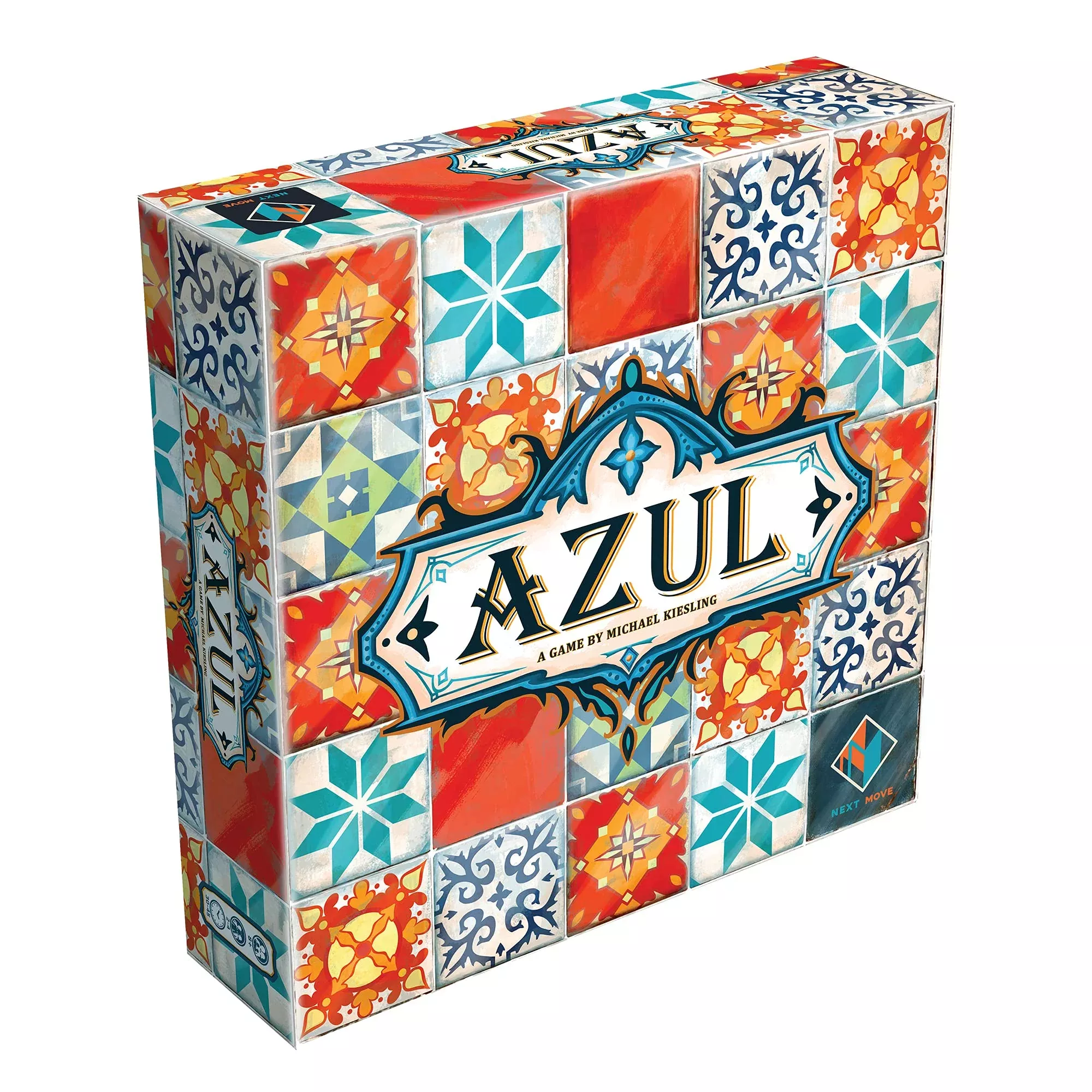 Azul Board Game - Strategic Tile-Placement for 2-4 Players, Ages 8+, M
