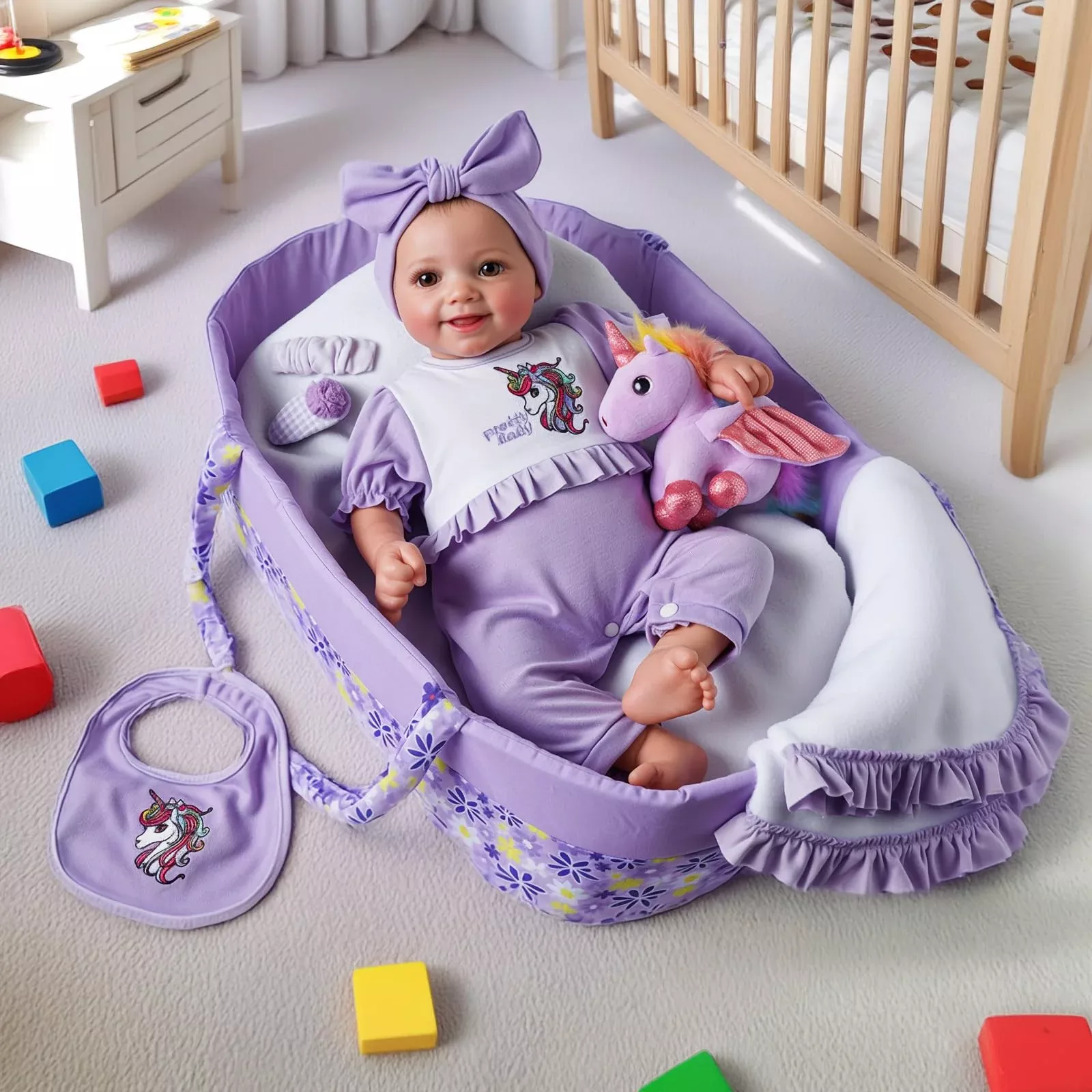 BABESIDE Baby Doll Clothes Set for 17-22 Inch Dolls, 8 Pcs