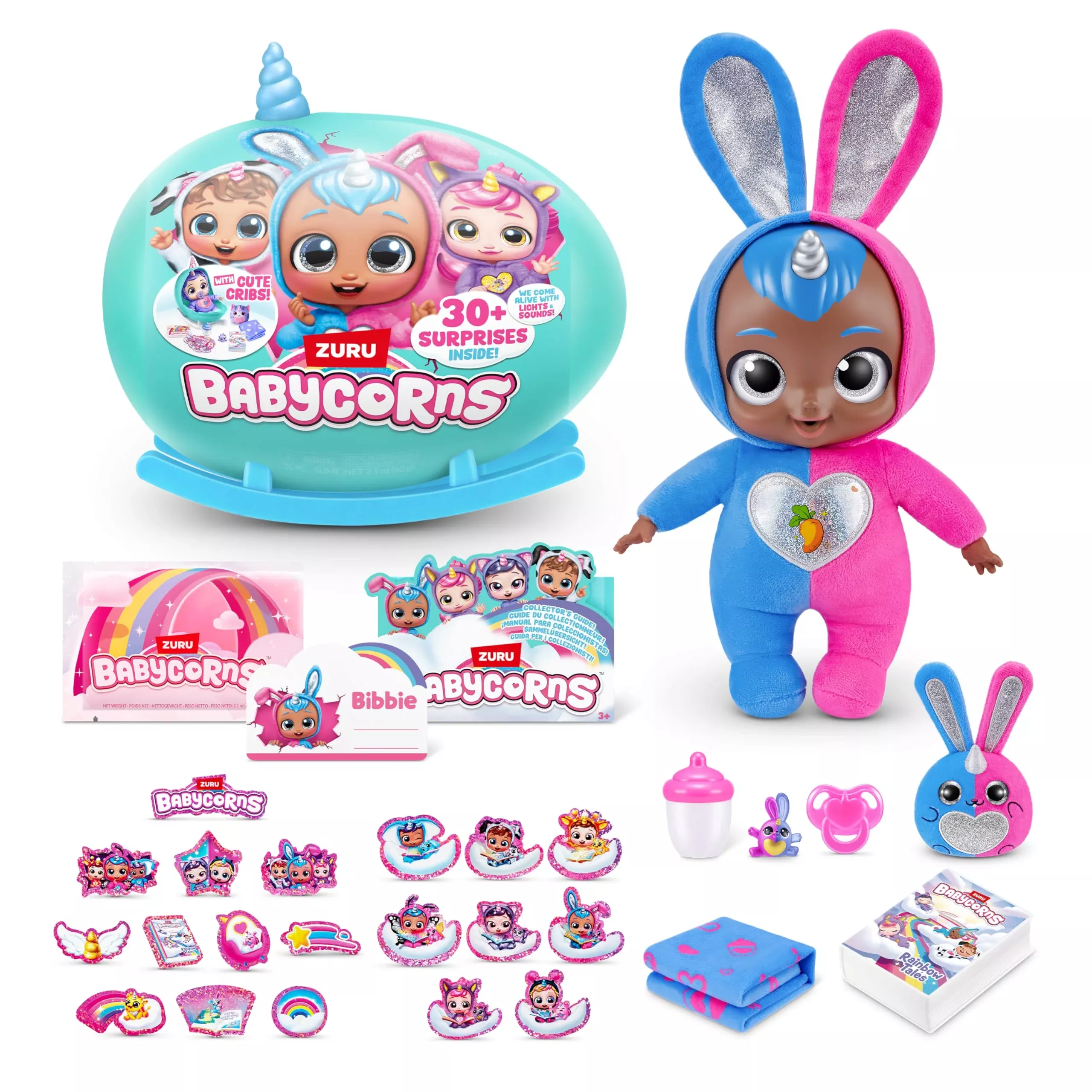Babycorns Large Interactive Babycorn - Bunny Color with 30 Surprises