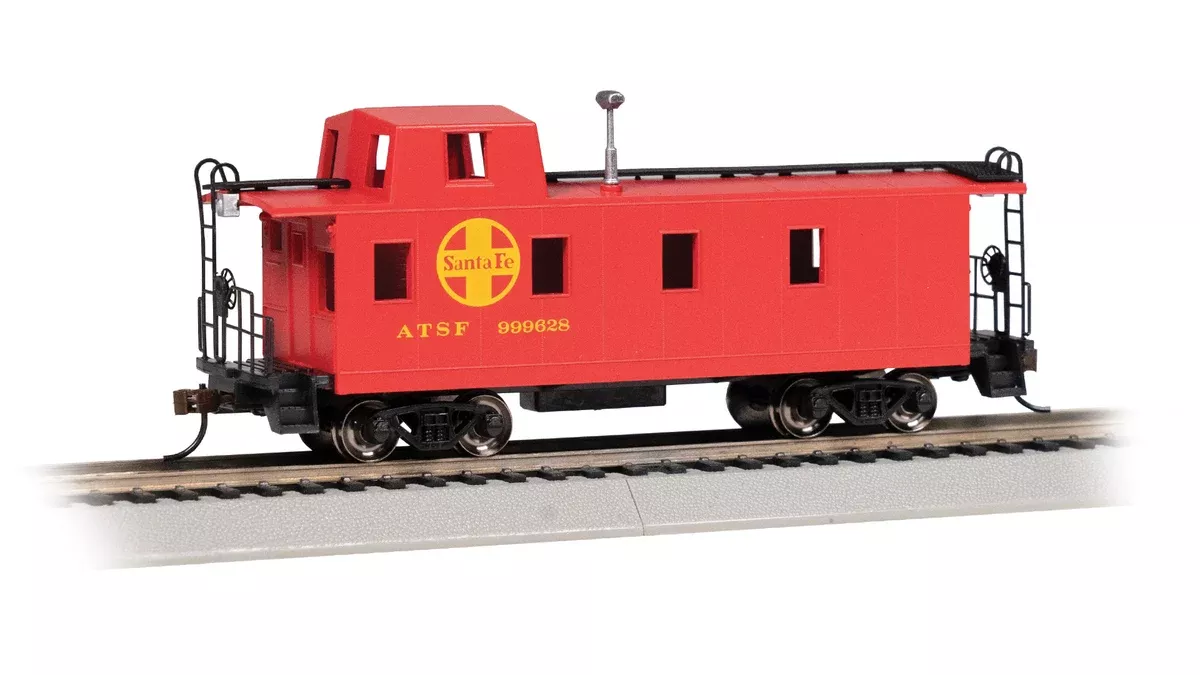 Bachmann 14008 HO Scale Offset Cupola Caboose Santa Fe ATSF
