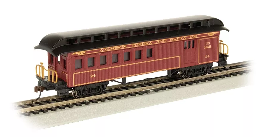 Bachmann 15204 HO Scale Wood Old Time Combine Santa Fe ATSF 24